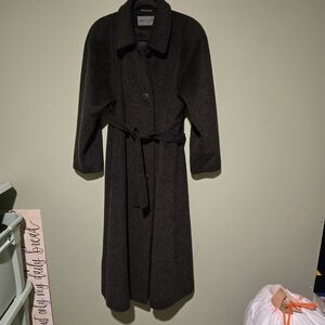 Bromley Full Length Mohair Wool Coat Size 12